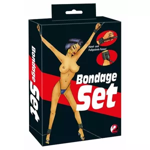Restraint set you2toys metal black — 4 padded adjustable cuffs on 115 cm strap, polyamide