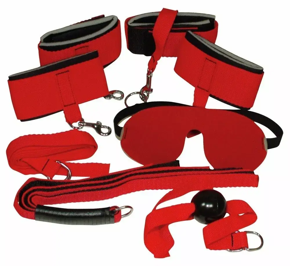 Набор bad kitty Handcuffs Metal Red Photo 2