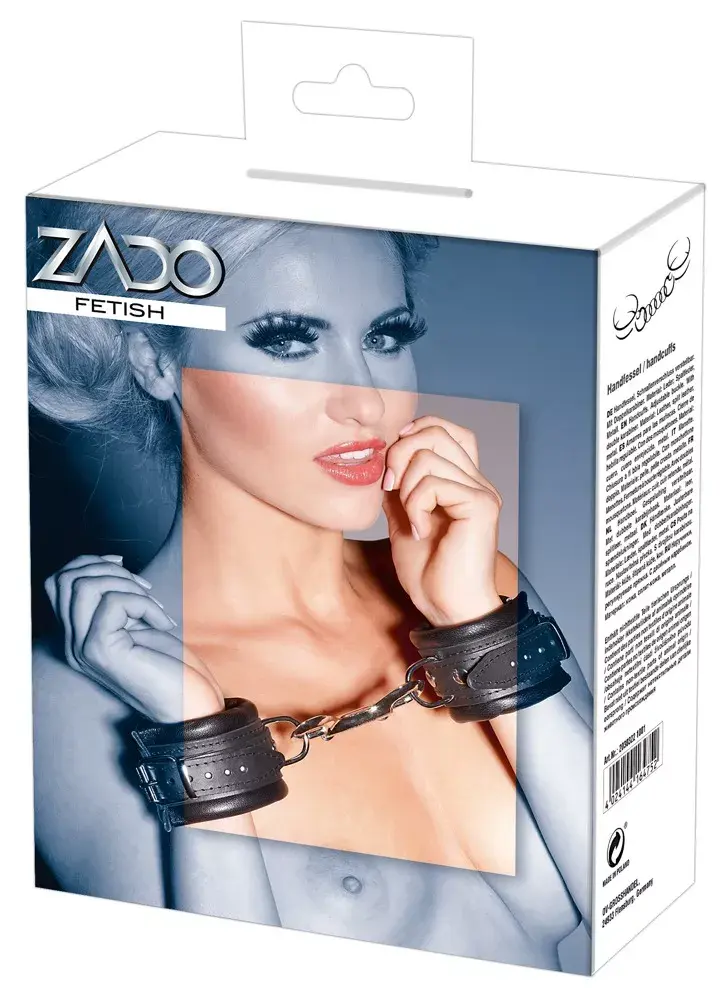 Кожаные наручники ZADO Cuffs ZADO Leather Black Photo 5