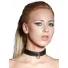 Бондажный ошейник Bad Kitty Leather Black 49 x 2,5 см Photo 3