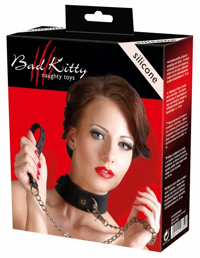 Наручники Bad Kitty силиконовые чёрные Photo 5