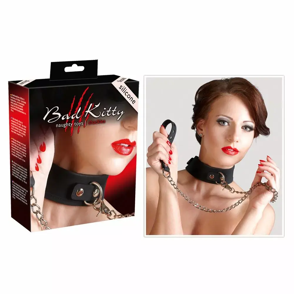 Наручники Bad Kitty силиконовые чёрные Photo 6