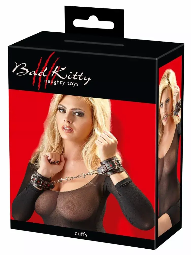 Наручники Bad Kitty Metal Black — регулируемые 17–27 см Photo 6