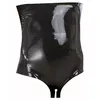 Late x Korsets waist-high latex briefs M Black Photo 3