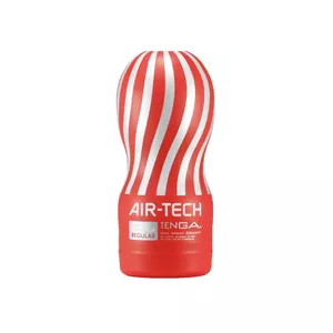 Male stroker TENGA Thermoplastic Elastomer Red, reusable masturbator, total length 15.5 cm, material PE/PP/TPE