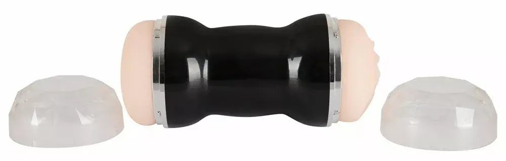 Мастурбатор you2toys Double Masturbator Silicone Black Photo 4