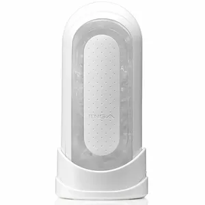 Masturbator TENGA model 05169100000 transparent white, TPE/PC/silicone construction