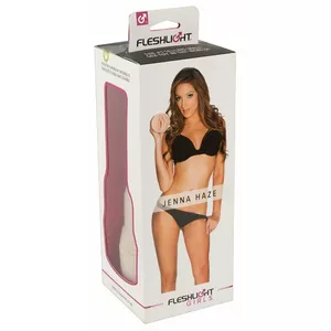 Male masturbator Fleshlight Jenna Haze — TPE Superskin, insertion depth 241.3 mm, beige/white