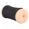 Маструбатор Nature Skin Pussy & Ass — силикон чёрный Photo 3