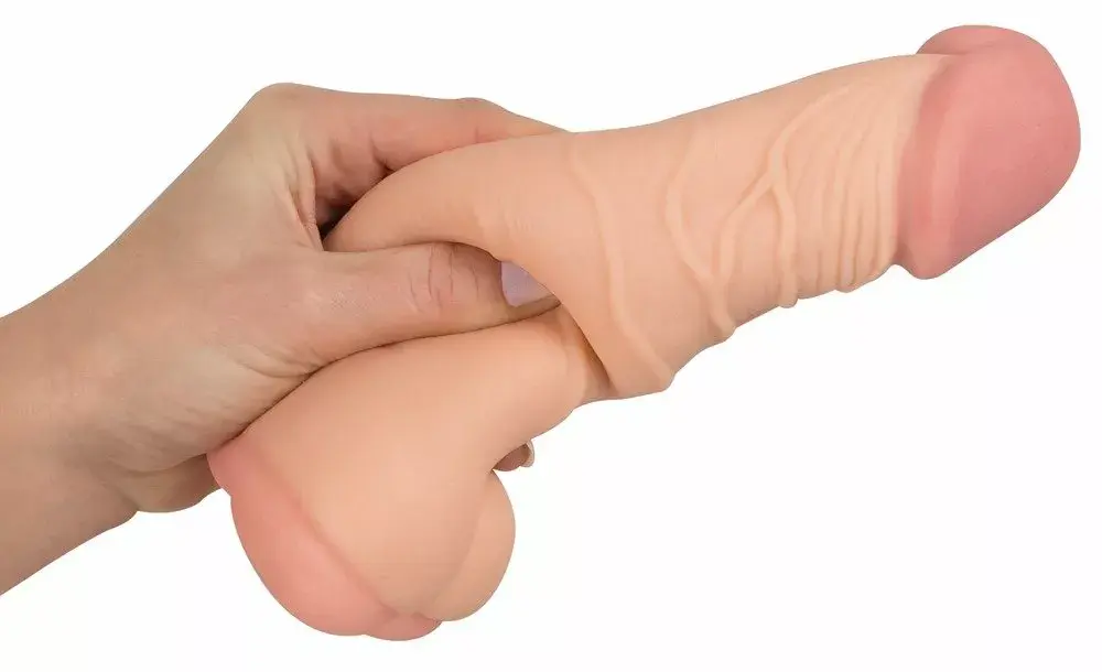 Мастурбатор Nature Skin 2in1 Extension+Mas Silicone Black Photo 5