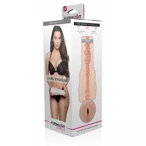 Masturbators Fleshlight Lana Rhoades Destiny — reālistiska maksts atveide, Superskin TPE, 25 cm ieduršanās dziļums, pērļu baltas krāsas korpuss
