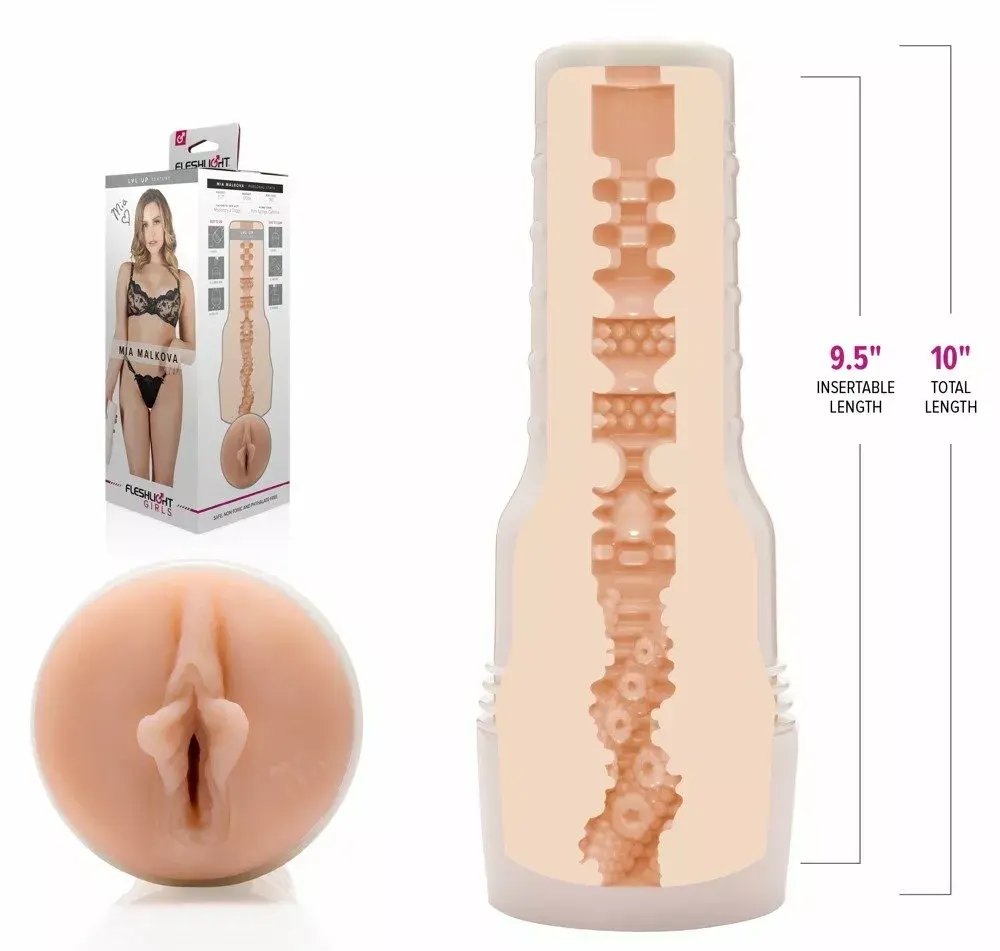 Fleshlight Mia Malkova Natural — ручной мастурбатор, 25 см Photo 3
