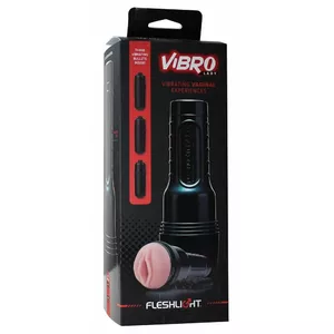 Masturbators Fleshlight Vibro Lady Black Pink ar vibrāciju, TPE iekšpuses mērs ~25 cm