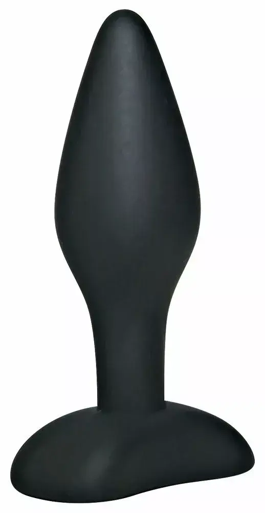 Анальная пробка Black Velvets силикон 9 см Photo 2