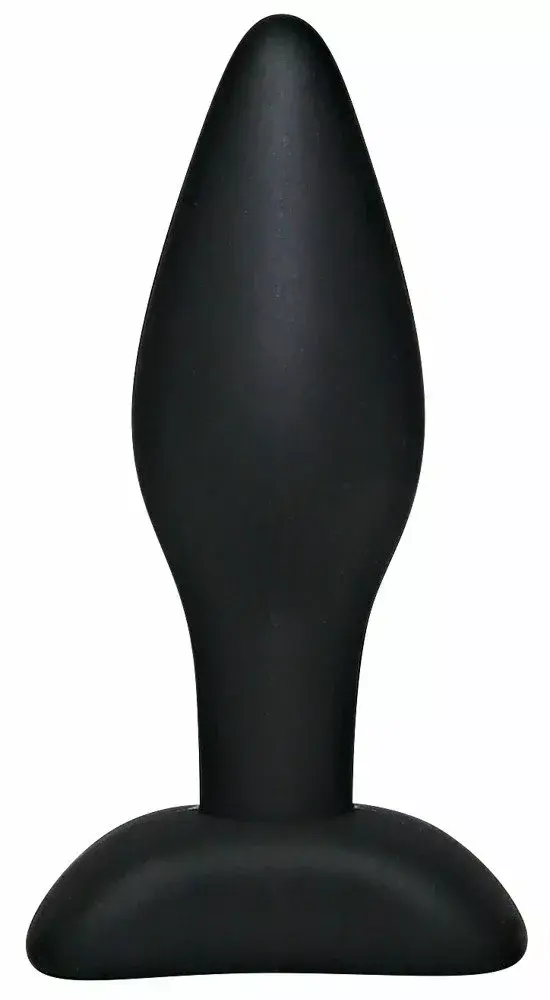 Анальная пробка Black Velvets силикон 9 см Photo 3