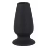 Анальная пробка you2toys Silicone Black, полая 10 см Photo 3