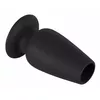 Анальная пробка you2toys Silicone Black, полая 10 см Photo 4