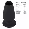 Анальная пробка you2toys Silicone Black, полая 10 см Photo 7