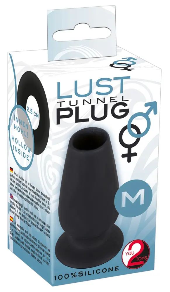 Anālā suka you2toys Silicone Black, caurspīdīga