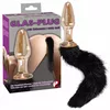 you2toys стеклянная анальная пробка с меховым хвостом Photo 6