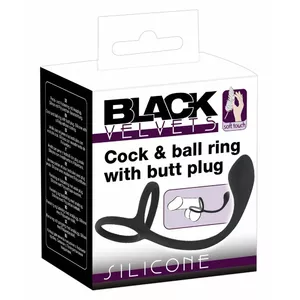 Black Velvets Cock + Ball gredzens