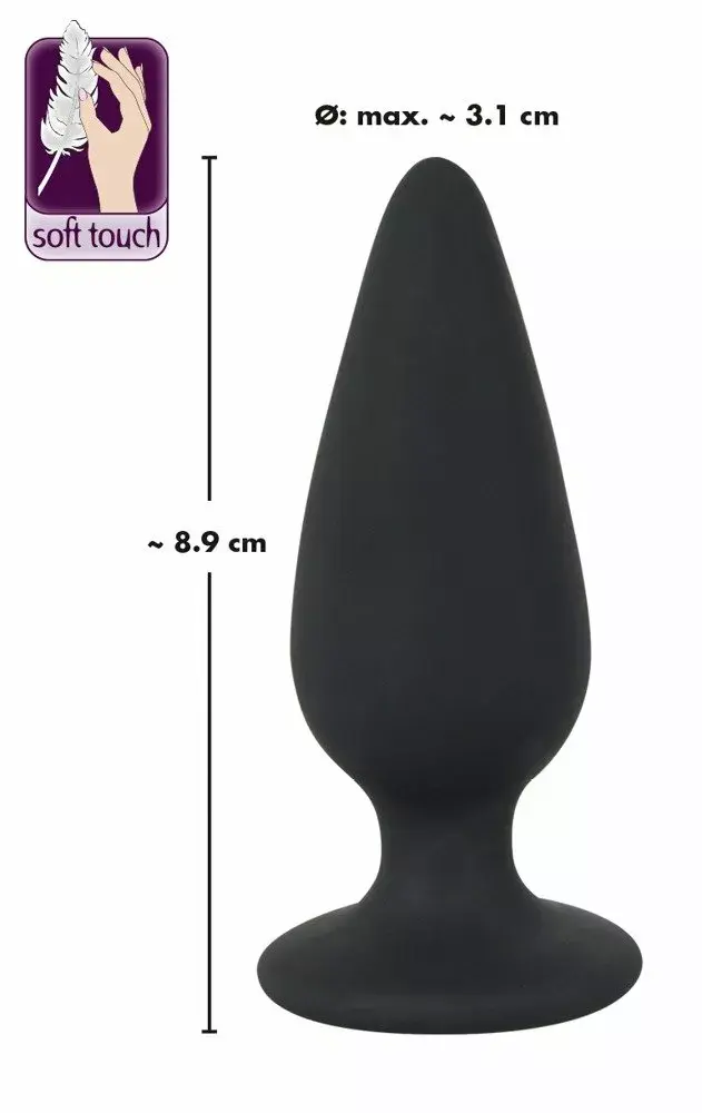 Анальная пробка Black Velvets Heavy plug m 75 г Photo 6