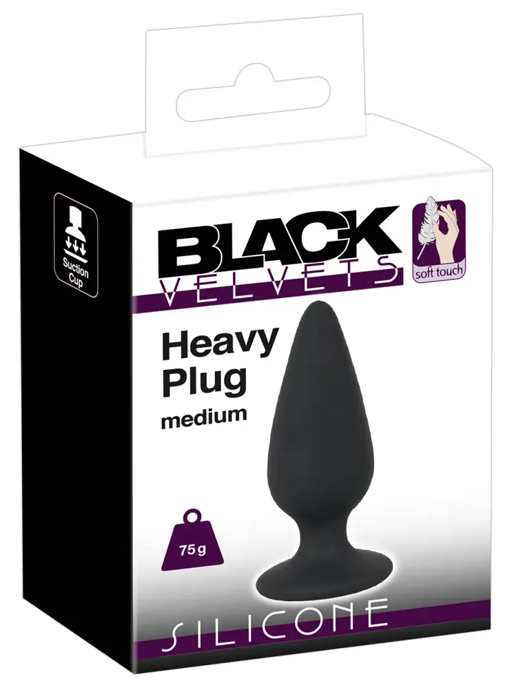 Anālā tapa Black Velvets Heavy plug