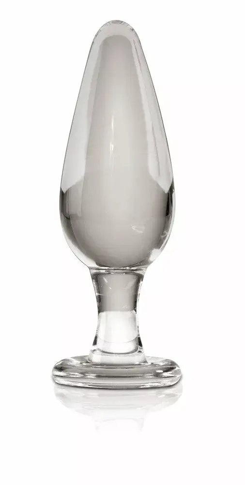 Анальная пробка Icicles Clear Glass — 11 см, Ø 4 см Photo 2