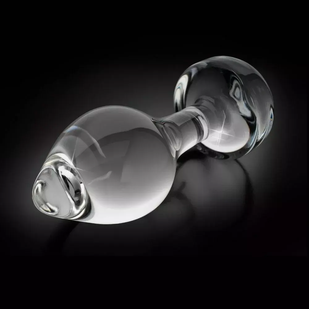 Анальная пробка Icicles Glass Clear — 8 см Photo 3