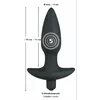 Анальная пробка Black Velvets силикон 15 см Photo 5