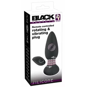 Anālais korķis Black Velvets RC Rotating Silikons Melns