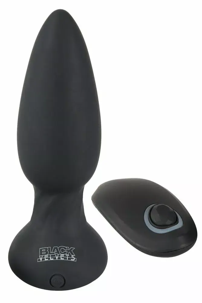 Анальная пробка Black Velvets с вращением 14 см Photo 2