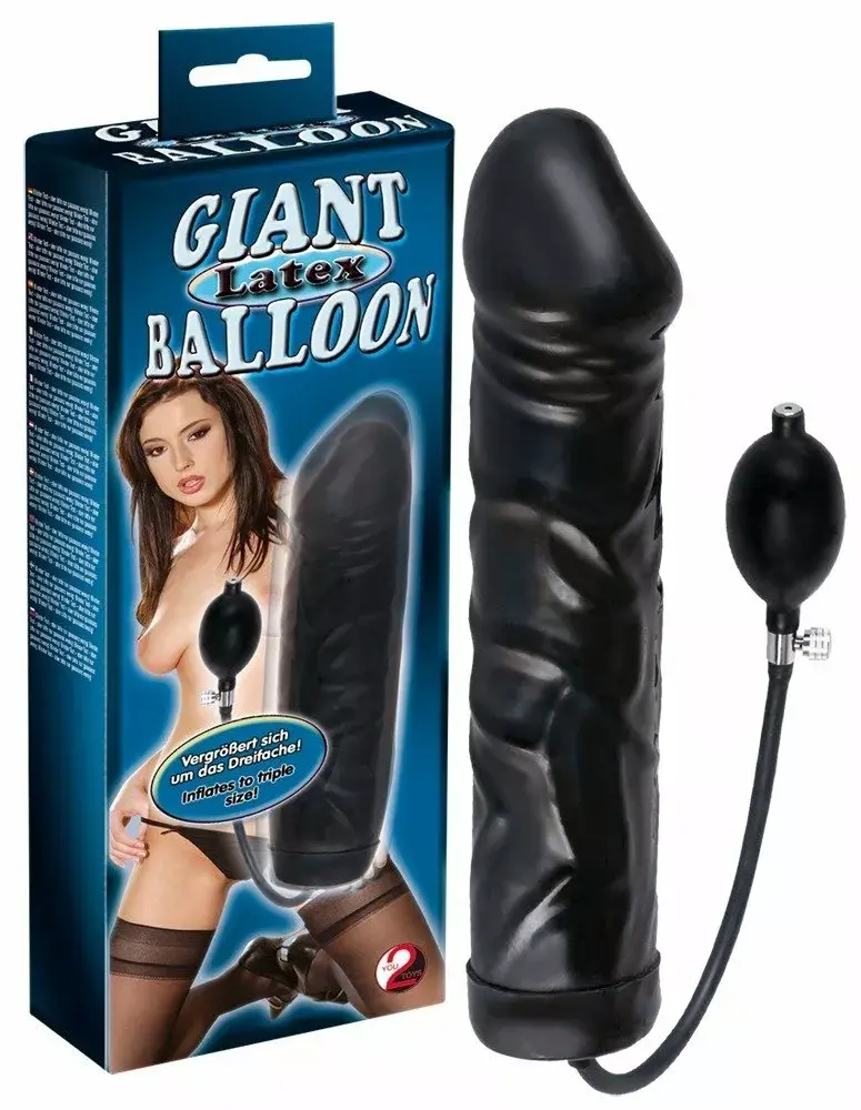 Inflatable latex dildo you2toys — 31.5 cm Photo 4
