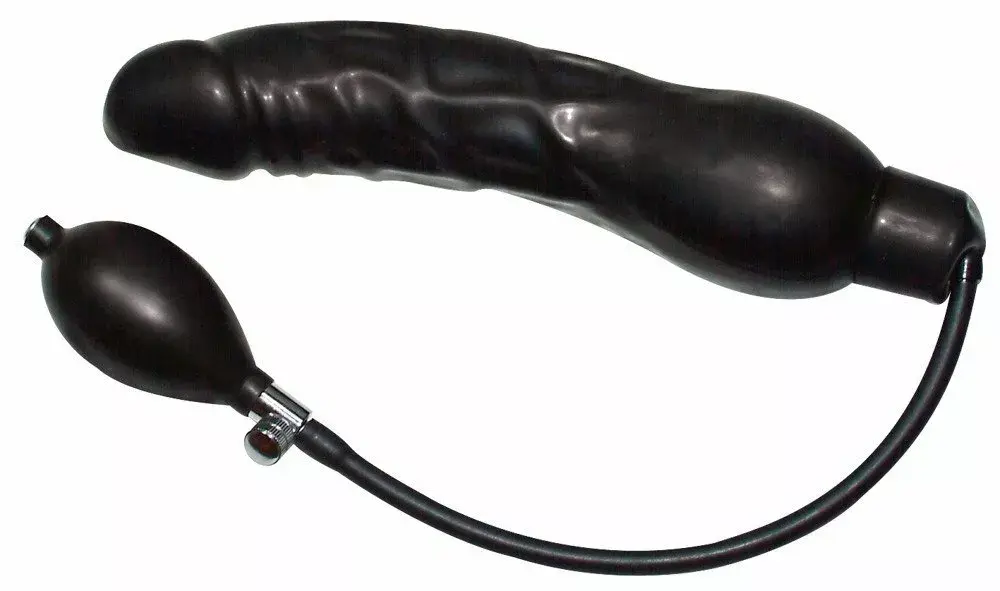 Dildo you2toys Latex Black — inflatable 23 cm Photo 2