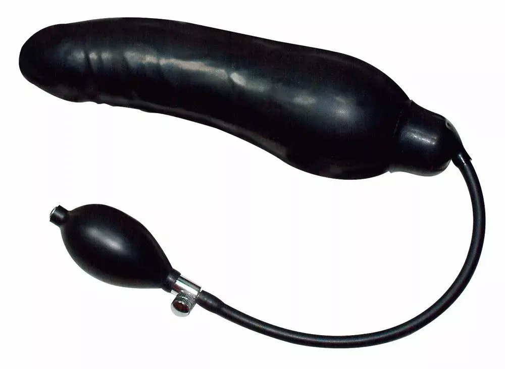 Dildo you2toys Latex Black — inflatable 23 cm Photo 3