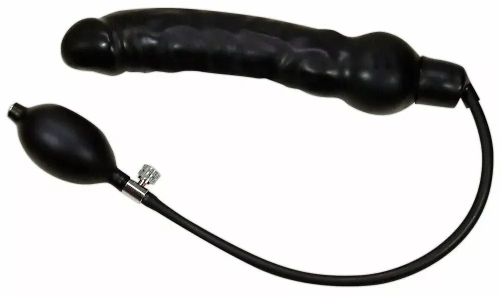 you2toys Latex Black inflatable latex dildo 25 cm Photo 2