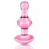 Dildo Icicles Glass Pink — 9.5 cm glass dildo Photo 2