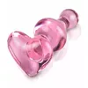Dildo Icicles Glass Pink — 9.5 cm glass dildo Photo 4
