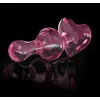 Dildo Icicles Glass Pink — 9.5 cm glass dildo Photo 5