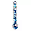 Стеклянный дилдо Icicles Clear/Blue — 17,5 см Photo 2