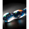 Стеклянный дилдо Icicles Clear/Blue — 17,5 см Photo 3