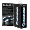 Стеклянный дилдо Icicles Clear/Blue — 17,5 см Photo 4