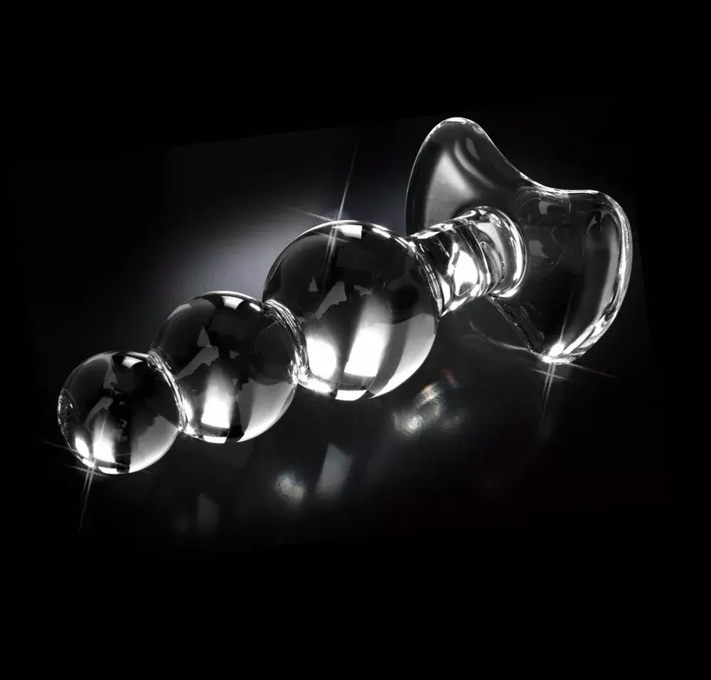 Анальная пробка Icicles No. 47 стеклянная Photo 3