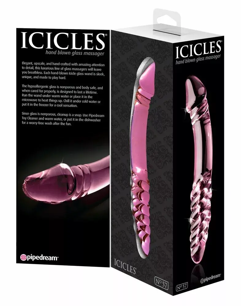 Glass dildo Icicles — 12 cm, Ø 3.5 cm Photo 4