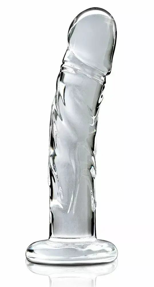 Стеклянный дилдо Icicles No. 62 — прозрачный, 18 см Photo 2