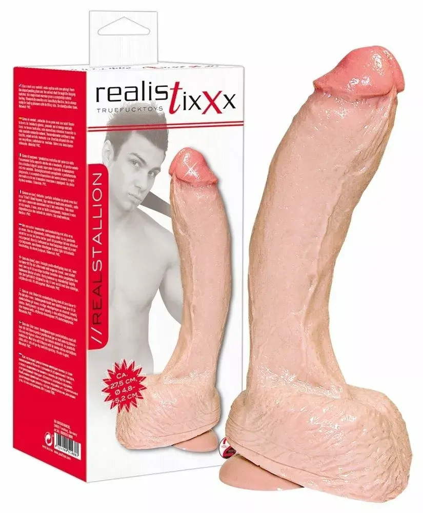 Фаллоимитатор Realistixxx Real Stallion Silicone Black Photo 7