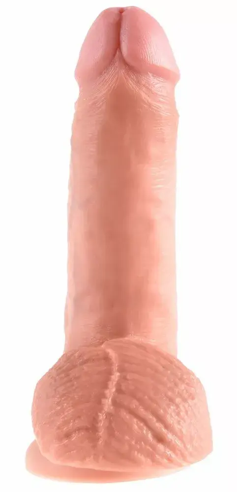 Dildo King Cock Silicone Flesh 7 inch Photo 3