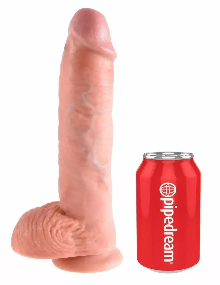 Dildo King Cock PVC Black — 25.4 cm Ø 5.1 cm Photo 2