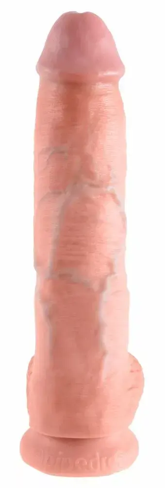 Dildo King Cock PVC Black — 25.4 cm Ø 5.1 cm Photo 3
