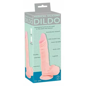 Medicīniskais silikona dildo 21 cm